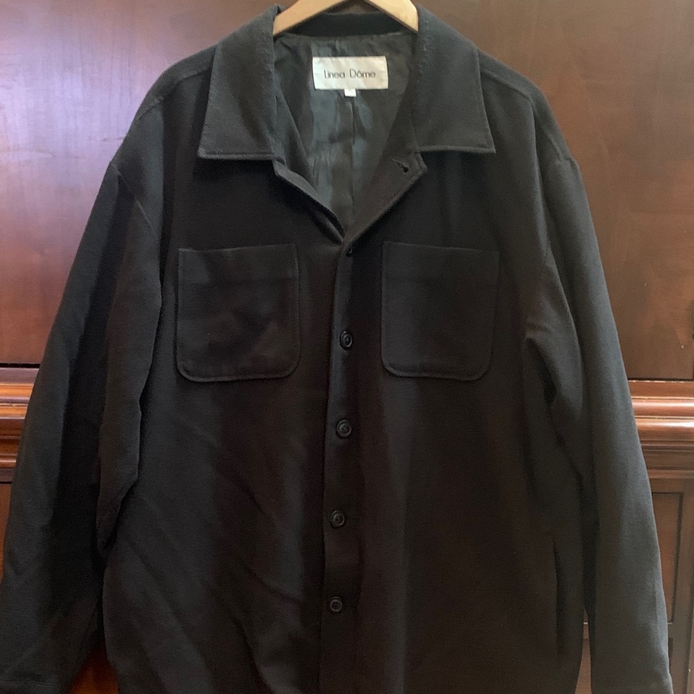 Black spring, cotton, jacket, XL, good condition